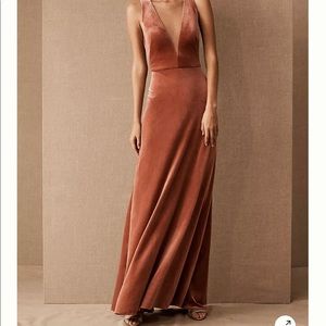 Velvet Bridesmaid Dress